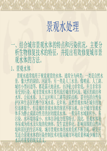 景观水处理