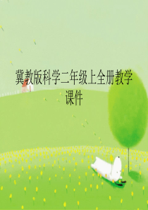 冀教版科学二年级上全册教学课件