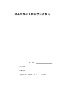 基础自评报告