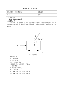 倒立摆实验报告