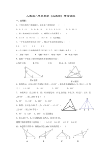 人教版八年级数学《三角形》培优训练