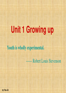 全新版大学英语第一册unit-1-growing-up精编版