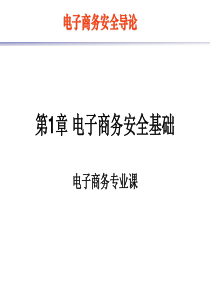 第1章电子商务安全导论1