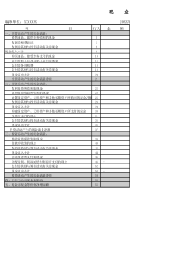 空白现金流量表