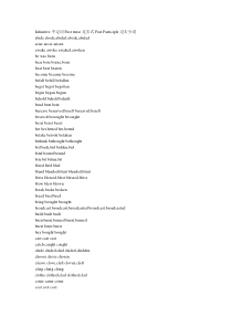 动词过去式过去分词表(超全)