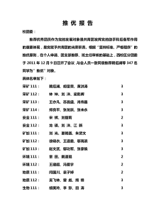2011级学生会推优工作