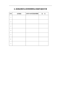 系统进销存业务管理特殊业务操作速查手册