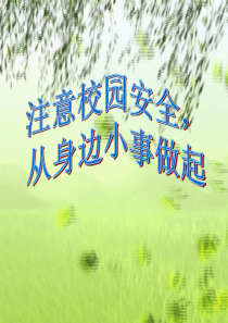 小学校园安全课件