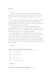 英语阅读理解题