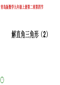 2.4解直角三角形(2)