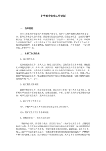 小学秋季安全工作计划