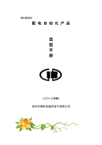 选型手册(XXXX)-深圳市博利恒通用电气公司