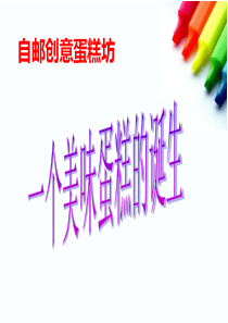 DIY蛋糕店创业项目计划书