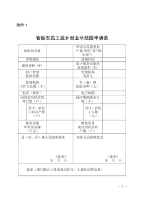 省级农民工返乡创业示范园