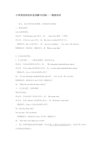 小学英语语法时态讲解与归纳一般现在时