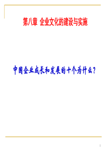 11第八1章企业文化建设
