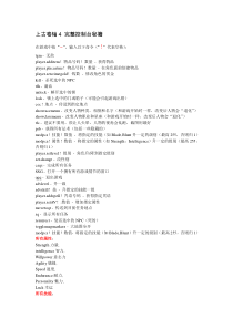 上古卷轴4 完整控制台秘籍(含有物品汉化对照)
