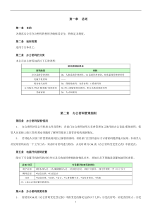 办公密码管理制度