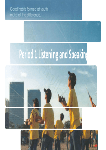 新人教版Book1Unit1：Teenage-Life—Listening-and-Speaking