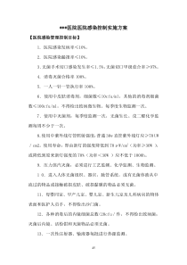 医院感染控制实施方案