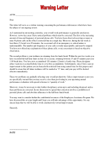 Warning-letter 英文警告信