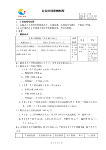 业务经理薪酬制度