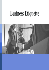 4BUSINESSETIQUETTE商务礼仪