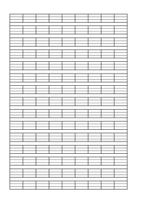 汉语拼音四线格(空白)