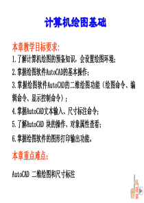 计算机绘图基础--CAD