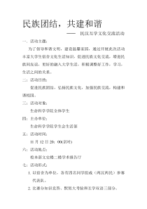 民汉一家亲活动策划书