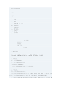 案例：咖啡馆策划书