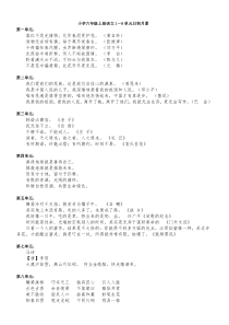 人教版语文六年级上册日积月累
