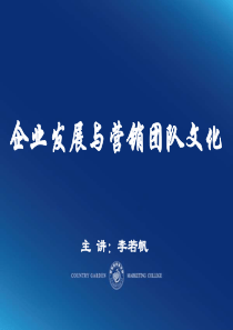【新员工培训】1、企业发展与营销团队文化