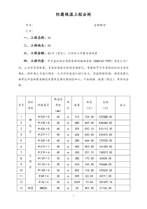 防腐保温工程合同