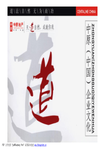 中原地产企业文化_42页(万科用终稿)