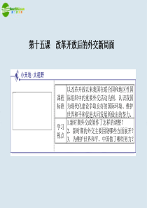高中历史-4.15改革开放后的外交新局面课件-新人教版必修1