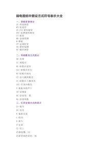 弱电图纸中符号