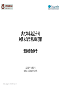 XX烟草集团公司集团总部管理诊断项目-现状诊断报告（PPT67页）