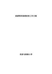 流感等传染病防控工作方案(全文可读)