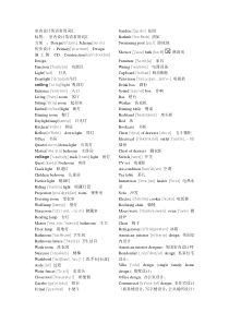 室内设计英语常用词汇（个人收集）.