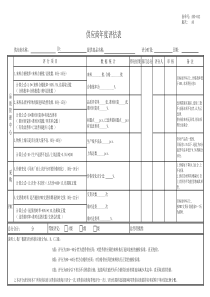供应商年度评审表