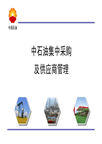 中石油集中采购及供应商管理