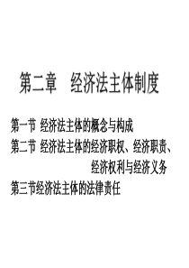 经济法主体制度