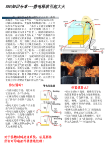 安全知识分享--静电释放引起大火