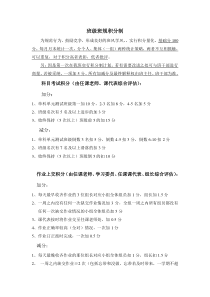 班级班规积分制