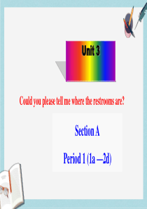 人教版九年级英语全一册Unit3Could-you-please-tell-me-where-the