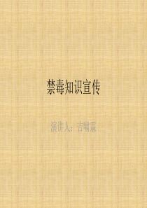 禁毒知识宣传