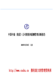 中国中旅公司绩效和薪酬管理诊断报告