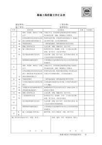 幕墙工程质量文件汇总表