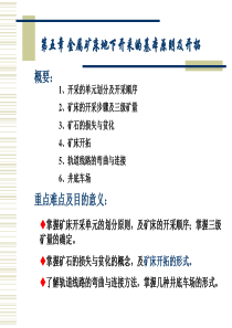 采矿概论第5章